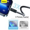 Baseus 20W PD USB C Cable iPhone 高速充電線 TYPE-C to iphone - Image 6