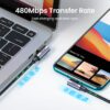 UGREEN USB Type C 直角高速充電線 90度 - Image 6