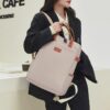 時尚女士背包 高品質青年牛津布背包 適合十幾歲少女使用 女式學校肩背包 背囊型手提包 可當書包使用 - Image 3