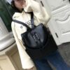 Women's PU Leather Backpack Handbag Large Capacity Shoulder Bag Travel Backpack - Image 5