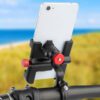 NEWBOLER MTB 手機支架自行車支架 360° 可旋轉鋁製可調節自行車手機支架防滑自行車支架 - Image 6