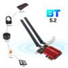 Wi-Fi 6E AX210 5374Mbps 三頻 2.4G/5G/6Ghz 無線 PCI-E 適配器兼容藍牙 5.2 網絡 WiFi 卡 適用於 PC Win 10/11 - Image 6