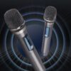 無線話筒2聲道UHF專業手持話筒派對卡拉OK教堂演出會議舞台演出 - Image 5