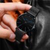 Reloj Hombre 男士時尚手錶奢華超薄不銹鋼網帶石英手錶男士商務時鐘 Montre Homme 順豐包郵 - Image 5