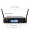 SOUND 500-599MHz GLD BET87 專業無線麥克風 UHF 雙通道舞台演出教堂會議領夾式耳機麥克風 - Image 3