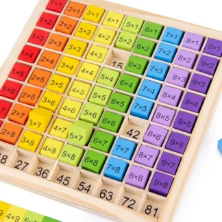 蒙特梭利兒童教育數學玩具兒童嬰兒玩具99乘法口訣表數學算術教具