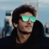 Over Size Luxury Glasses Women Anti-Reflective Mirror Sunglasses Square Plastic Eyeglasses Classic Women Men Sun Glasses Uv400 超大豪華眼鏡女式防反光鏡面太陽眼鏡方形塑膠眼鏡經典女式男士太陽眼鏡 Uv400 - Image 6