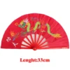 Kung fu Tai chi fan bamboo 33cm High-grade Right Hand Performance Fan Martial Arts Fans Wushu Products 功夫太極扇竹製33cm高級右手錶演扇武術扇武術用品 - Image 5