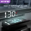 WYING M3 Auto OBD2 GPS Head-Up Display Auto Electronics HUD Projector Display Digital Car Speedometer Accessories For All Car 汽車 OBD2 GPS 平視顯示器汽車電子 HUD 投影機顯示數位汽車車速表配件適用於所有汽車