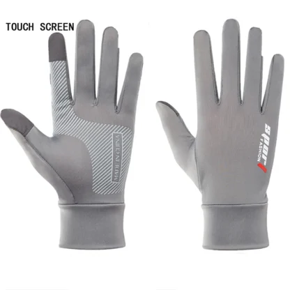 TouchScreen Gloves Fishing Cycling Ice Silk Breathable Elastic Sun Protection Touchscreen Fitness Sports Driving Gloves cycling - Image 2