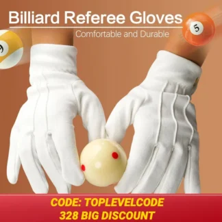 英式桌球 裁判 白手套 棉質 Professional Competition Referee Gloves, White Billiard Gloves, Pool Snooker Gloves, Comfortable, Professional Blilliards