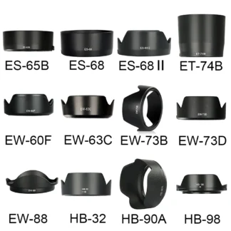 Lens Hood Protector For EW-53 ES-65B ES-68 ET-74B EW-60F EW-63C EW-73B EW-73D EW-88 HB-32 HB-90A HB-98 Camera Lens Accessories
