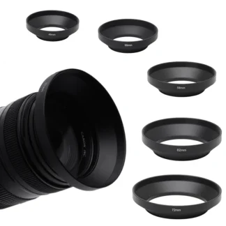 Metal Lens Hood Wide-Angle 39mm 40.5mm 43mm 46mm 49mm 52mm 55mm 58mm 62mm 72mm 77mm 82mm Lens Hood H8WD